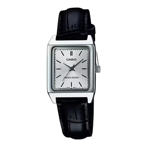 Жіночий годинник CASIO LTP-V007L-7E прямокутні з шкіряним ремінцем LTP-V007L-7E фото