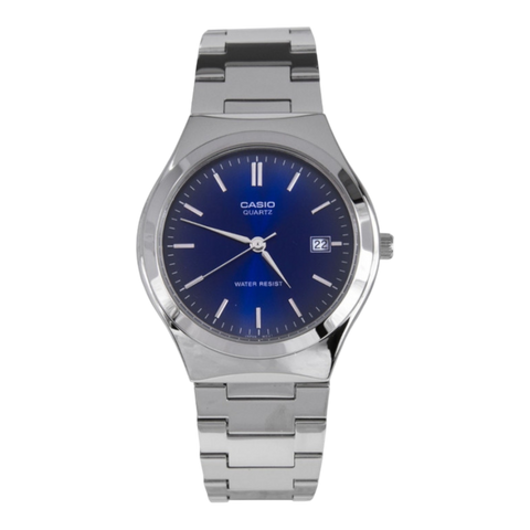 Жіночий годинник CASIO LTP-1170A-2A сріблястий з синім циферблатом LTP-1170A-2A фото