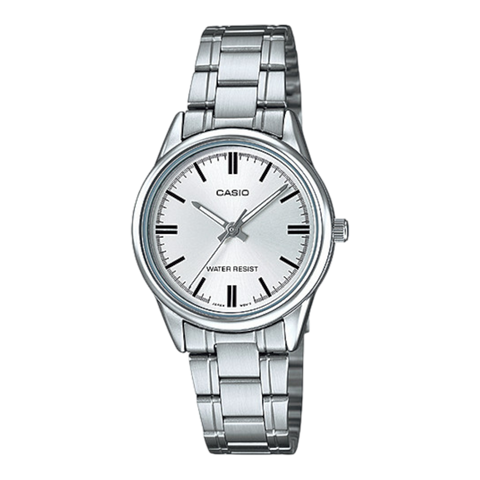 Жіночий годинник CASIO LTP-V005D-7A сріблясті з сріблястим циферблатом LTP-V005D-7A фото