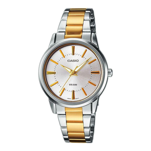 Жіночий годинник CASIO LTP-1303SG-7AVEF комбіновані з зріблястим циферблатом LTP-1303SG-7AVEF фото