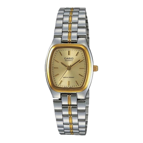 Жіночий годинник CASIO LTP-1169G-9A прямокутний комбінований LTP-1169G-9A фото
