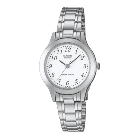 Жіночий годинник CASIO LTP-1128A-7BRDF сріблсті з цифрами LTP-1128A-7BRDF фото