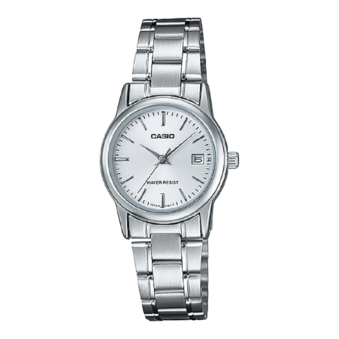 Жіночий годинник CASIO LTP-V002D-7AUDF сріблястий з сріблястим циферблатом LTP-V002D-7AUDF фото